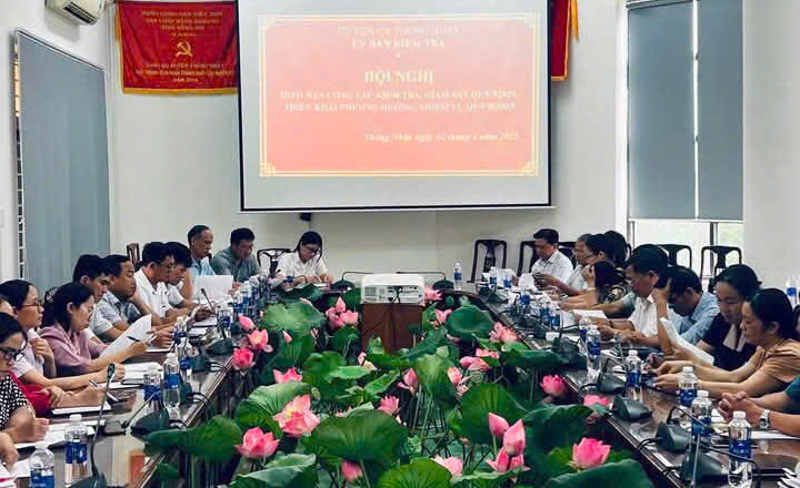 Hiệu quả từ công tác kiểm tra, giám sát của cấp ủy đảng các cấp trên địa bàn huyện